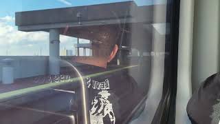 Miami Metrorail: Northbound train Brickell Station to Northside Station