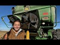 Inside A Combine Harvester