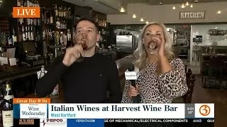 WINE WEDNESDAY at Harvest Wine Bar; what's ahead on Great Day CT Wed. afternoon