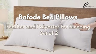 Bafode Premium Goose Feathers and Polyester Pillows