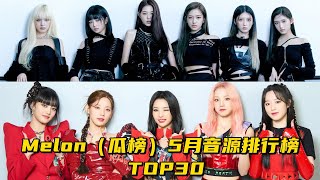 Melon（瓜榜）5月音源排行榜 TOP30