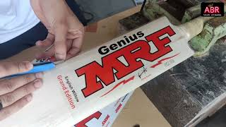 MRF Grand Edittion Cricket Bat Sticker Video Review