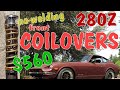 Build 280Z Coilovers low cost no welding how to - Datsun 240Z camber plates springs