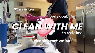 Clean with Me: 35-Minute Cleaning Session for ADHD, Real-Time Body Doubling, Vlogmas Day 3