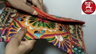 Ladies Fashion Bags - Rajasthani Style Mirror Work Hand Bag