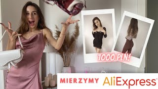 MIERZYMY ALIEXPRESS CZ.1. || WYDAŁAM 1000 ZŁ || NAJLEPSZE SUKIENKI 💸👗