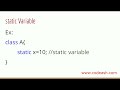 static keyword in java | use of static keyword in java