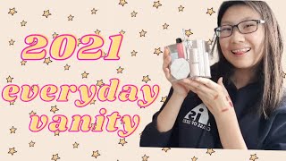 how i reorganised my everyday vanity | 2021 everyday vanity