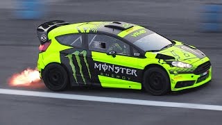 Valentino Rossi Driving a Ford Fiesta RS WRC at 2015 Monza Rally Show