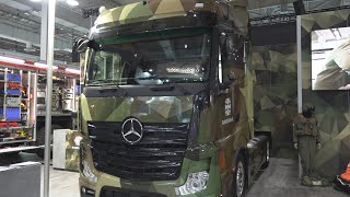 Mercedes-Benz Actros Bundeswehr Tractor Truck Exterior and Interior