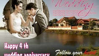 Wedding anniversary 4 th