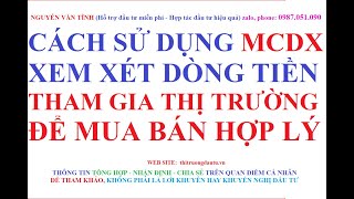 Cách sử dụng chỉ báo MCDX xem xét dòng tiền tham gia thị trường để mua bán hợp lý