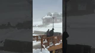 Snowfall in Gulmarg Kashmir