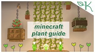 🌱 minecraft plant guide 🌱 | tips and tricks