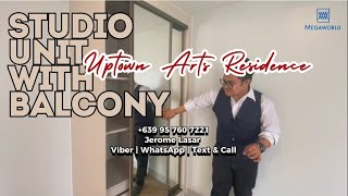 STUDIO UNIT WITH BALCONY | Uptown Arts Residence - High End & Luxury BGC Condo