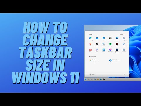 How to shrink the taskbar in Windows 11