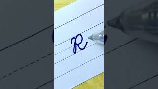 How to write in cursive Capital letter R |Cursive Writing for beginner |Cursive handwriting practice