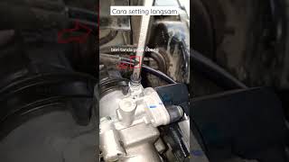 cara setting langsam motor #honda #vario #beat