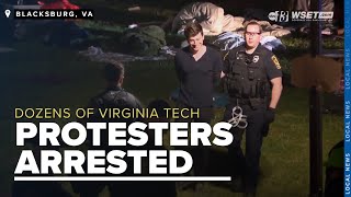 Dozens of protesters at Virginia Tech arrested at Gaza Liberation Encampment