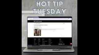 Events Calendar | Hot Tip Tuesday