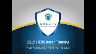 2019 CHEERS Rater Training - Non Residential Verification