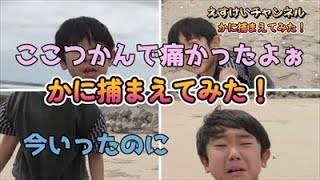 海岸でスナガニを捕まえてみた！？