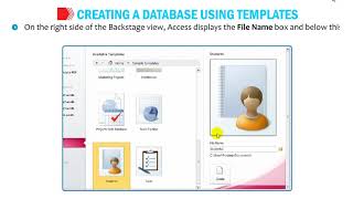 Creating a Database using Templates