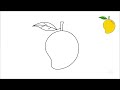 how to draw a mango drawing with chuchu – chuchu tv drawing for kids easy step by step