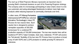 PRA News | PE Expansions - Shell Chemical Appalachia in US, PT Kilang Pertamina in Indonesia