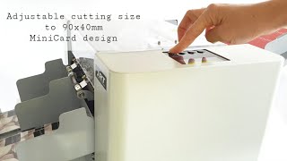 Quick \u0026 Easy way to cut business cards and much more! Automatic business card cutter CST A4