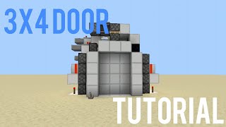 3x4 door tutorial(BEDROCK VERSION)