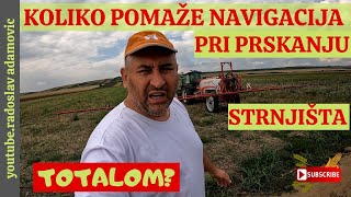 KOLIKO POMAŽE NAVIGACIJA PRI PSRKANJU STRNJIŠTA TOTALOM? ; HOW MUCH NAVIGATION HELP WHEN SPRAYING?