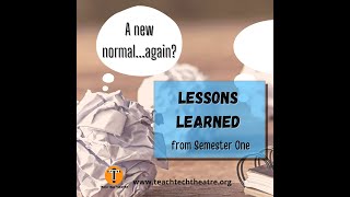 Lessons Learned Semester One