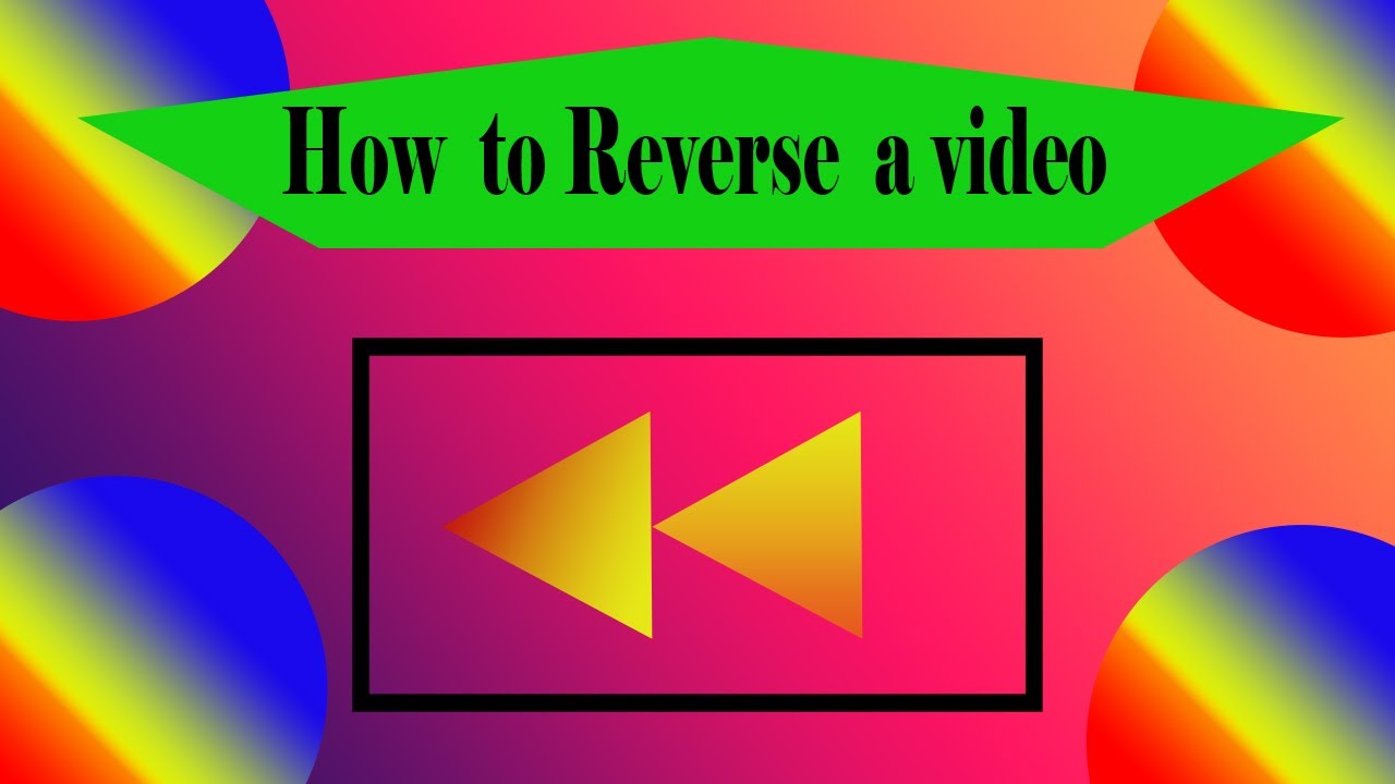 How To Reverse Any Video Reverse Video Tutorial Youtube