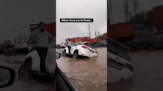 Mahindra Scorpio  Cross Heavy Rain Water #scorpio #swift #creta #fortuner #tata #hyundai #Seltos