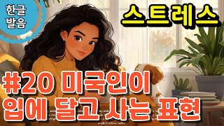 #20 스트레스_괜찮아요?_사실, 저 좀 스트레스 받아요_무슨 일 있어요?_할 일이 너무 많아요_잠깐 쉬는게 어때요?_때때로 쉬는 게 도움이 돼요