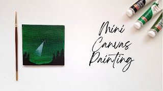 Easy Painting | Canvas Painting | Mini Canvas Painting | #Shorts | #Acrylic | #57 |