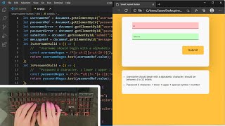 ASMR Programming - Smart Submit Button using HTML CSS and JavaScript - No Talking