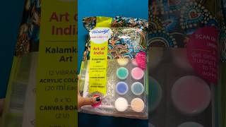 Unboxing fevicryl Kalamkari art kit 😍❤️🔥 #kalamkari #artkit #canvas #art #shortsfeed #diy