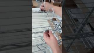 How to install LANGRIA wire bookshelf storage rack