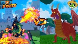 Blox Fruits Dragon VS Rell Seas Dragon!