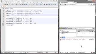 Understanding newlines and escaping characters in JavaScript