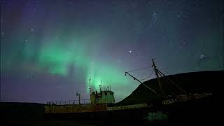 OldGuyDIY Iceland Aurora Northern Lights Time Lapse September 2023 - Garðar BA 64 - Patreksfjörður