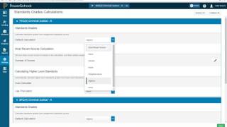 Standards Grade Calculations - Setup