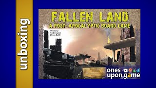 Fallen Land: A Post-Apocalyptic Board Game || unboxing