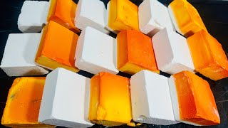 Fresh Dyed ASMR Gym Chalk Crushin | Orange Dyed Gym Chalk | Soft Dyed Chalk