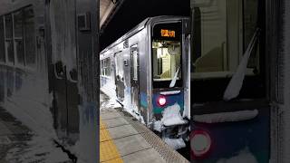 #大糸線 豪雪地帯を抜けて #信濃大町駅 に到着した #E127系 と 最後は松本からやって来た #211系  #長野色 #雪鉄 2025.1.3