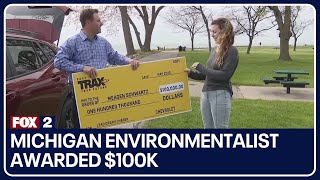 Michigan environmentalist awarded $100K, new vehicle to clean up Great Lakes