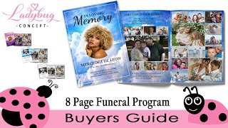 8 Page Funeral Program ★ DIY: 8 Page Funeral Program
