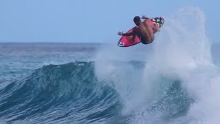 Zeke Lau earning his keep at Pipeline